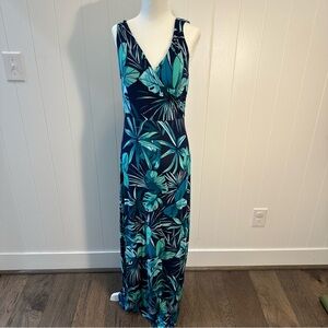 Tommy Bahama Cabana Colores Maxi Dress – Island Navy – Size S – NWT